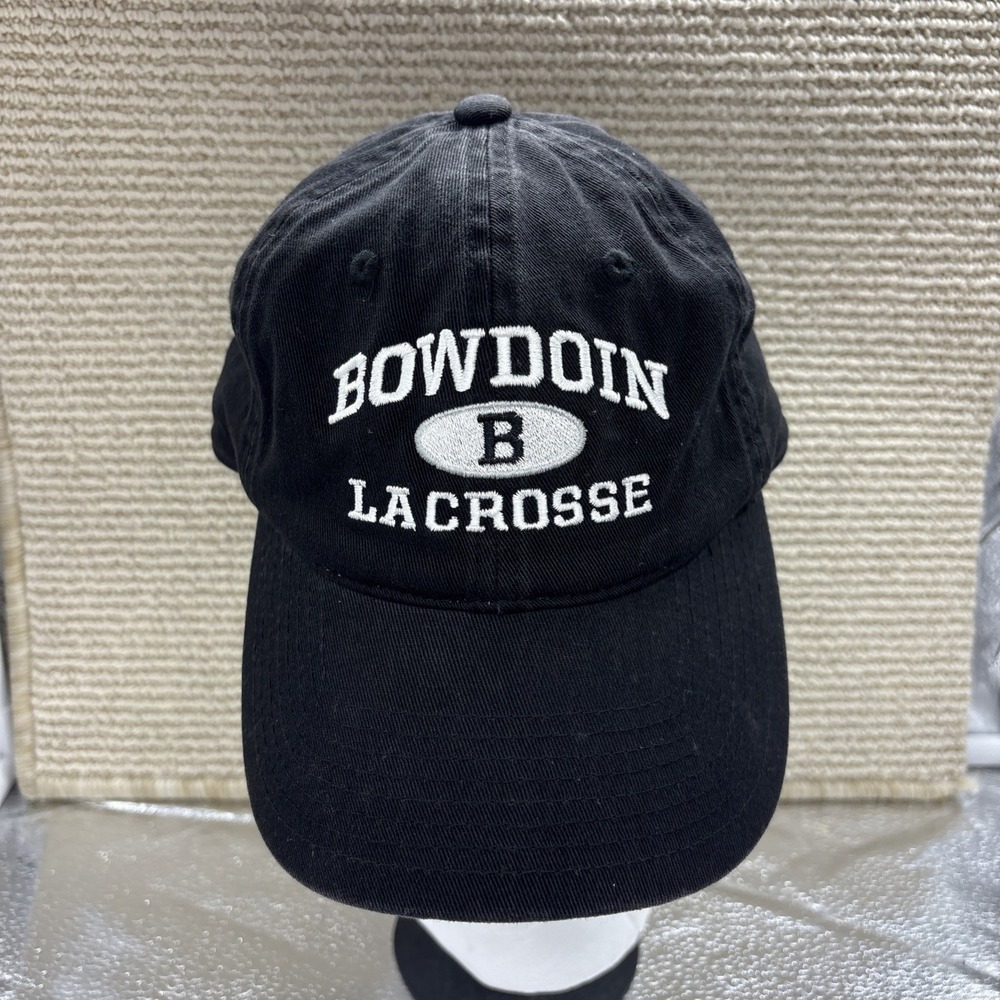 Bowdoin Lacrosse Cotton Legacy Strapback Baseball Hat Cap Adjustable